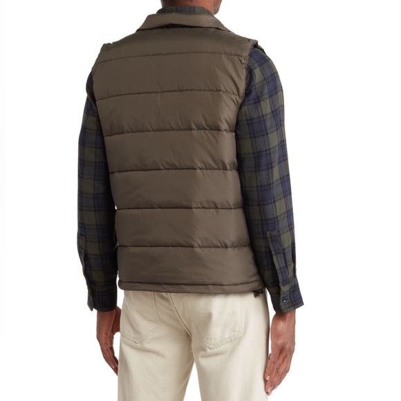 Slate & Stone Quilted Down Fill Vest In Olive Color - NWT - Reemoly - Picture 2 of 16